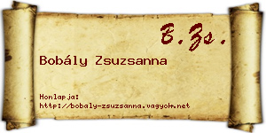 Bobály Zsuzsanna névjegykártya
